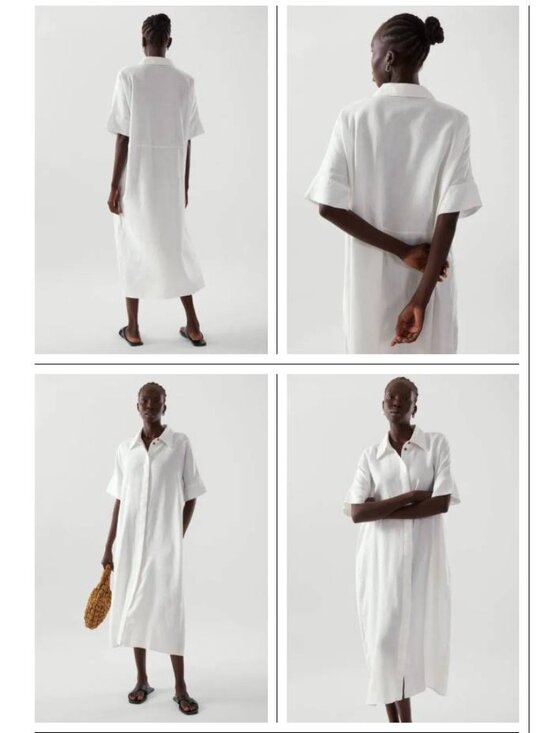 COS Dresses & Skirts - COS Relaxed Linen Shirt Dress US L NWT White